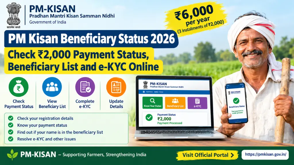 PM Kisan Beneficiary Status 2026